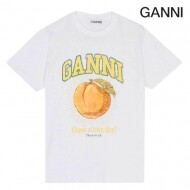 GANNI 가니 피치 릴렉스핏 반팔 티셔츠 T3529 151