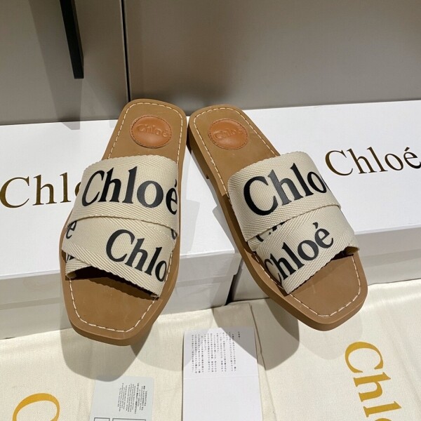 위핑,끌로에 우디 플랫 뮬 커피 2컬러 CHC23U188EF274