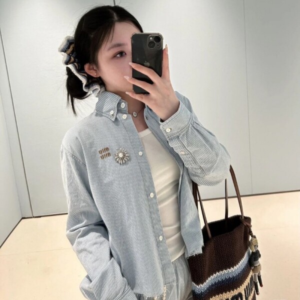 위핑,미우미우 고품질 긴팔셔츠 02