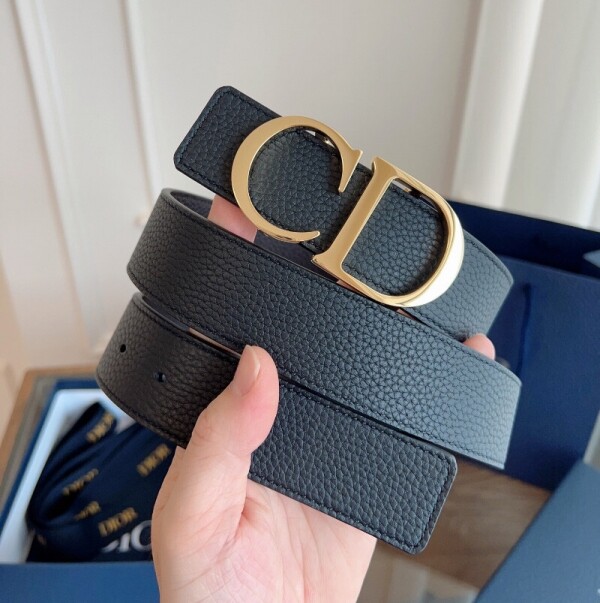 위핑,디올 HOMME 벨트 CD 골드 로고 3.5CM 4353ORTAM H16Q