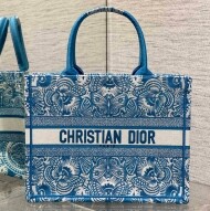 디올 Book Tote 미디엄 백 셀레스티얼  D-Butterfly Paisley 자수 M1296ZEEP_M64I