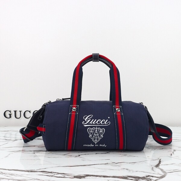 위핑,구찌 GUCCI 스몰 프린트 캔버스 더플백 816865