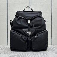 프라다 리나일론 가죽 레더 백팩 블랙 2VZ108