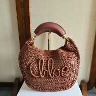 25FW 끌로에 토트백 브라운 CH25US902P08