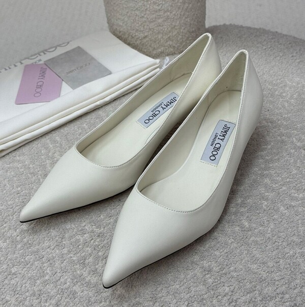 블링크,지미추 지미 추 아멜리아 35 가죽 신발 3.5CM 화이트  143185739