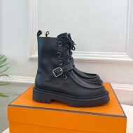 에르메스 랜드 앵클 부츠 블랙  4.0CM 신발 여성 H252104Z