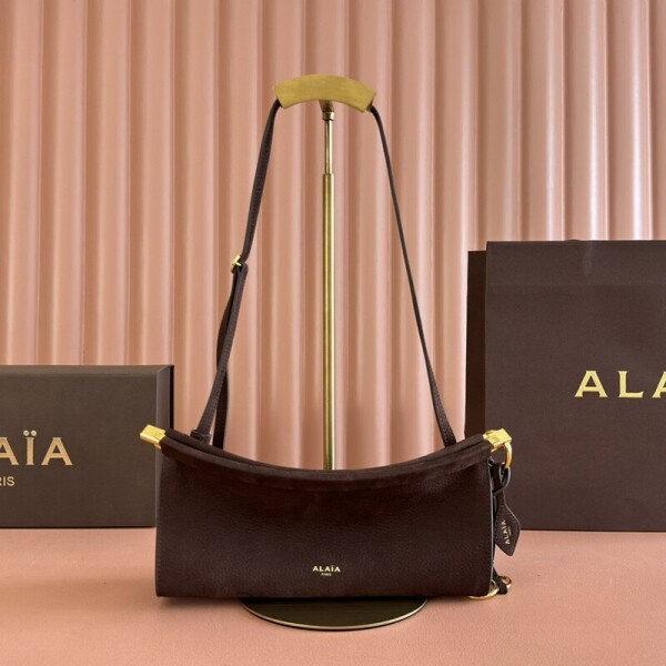 블링크,알라이아 렉탱귤러 지퍼  숄더백 와인 M AA1S01430CA214