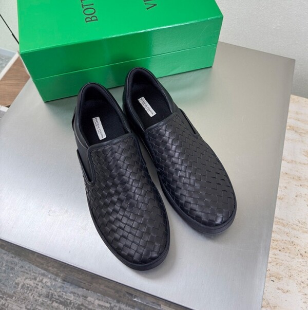 블링크,보테가베네타 네로 인트레치아토 나파 도저 남자 스니커즈 슬립온 190809 V0013 1000