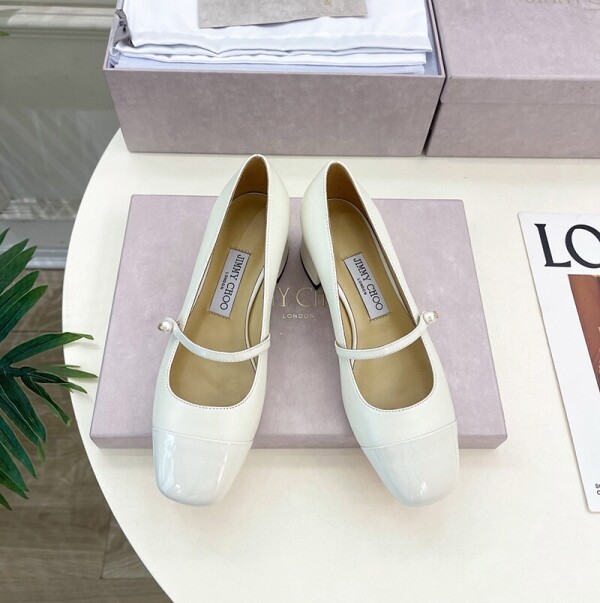 블링크,지미추 여성 엘리사 45 페이턴트 메시 펌프 4.5CM 화이트 ELISA45PTZ