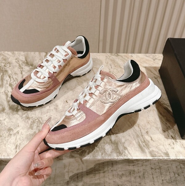 위핑,샤넬 25FW CC로고 라미네이티드 벨벳 스니커즈 레드 G46609