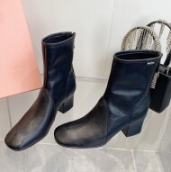 미우미우 가죽 부츠 6.5CM 블랙 5T557E