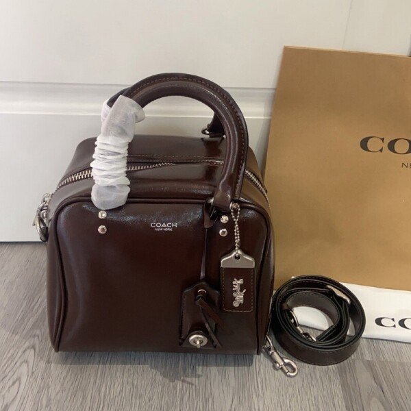 위핑,코치 큐브 로그 백 20 와인 CBH04