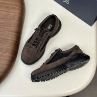 디올 오블리크 컴뱃 더비 슈즈 브라운 스웨이드 3DE379ZYH_H969