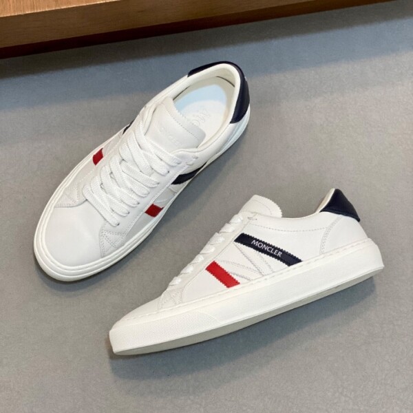 위핑,몽클레르 모나코 M 소가죽 로우탑 남성 스니커즈 J209A4M00066M4496001