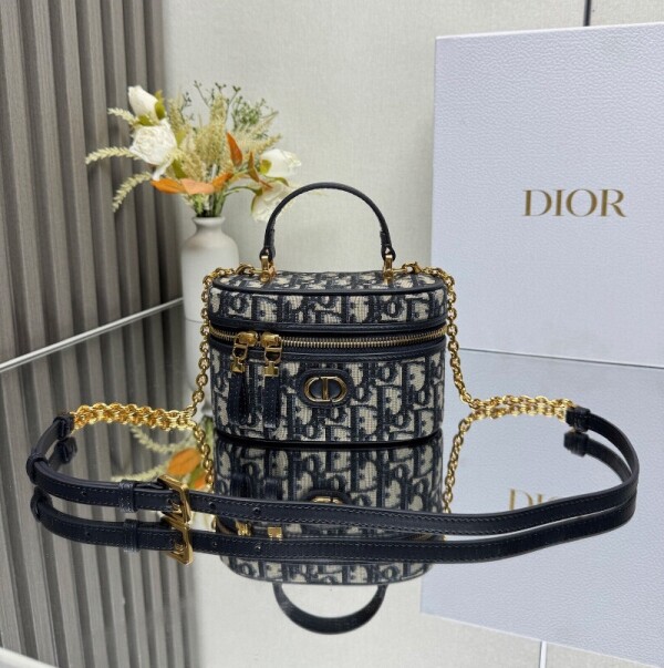 위핑,디올 30 Montaigne 몽테인 미니 베니티 케이스 블랙 S2332UDCE