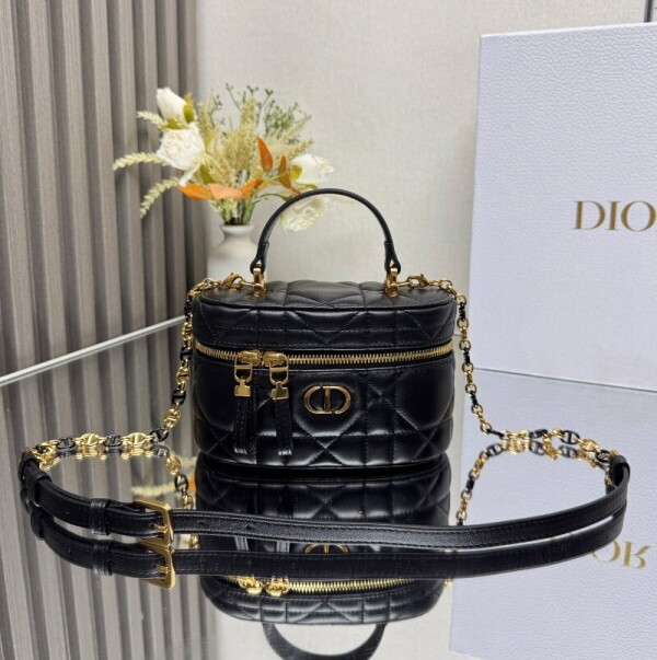 위핑,디올 카로 미니 베니티 케이스 매크로까나쥬 블랙 S5198UDAX_M900