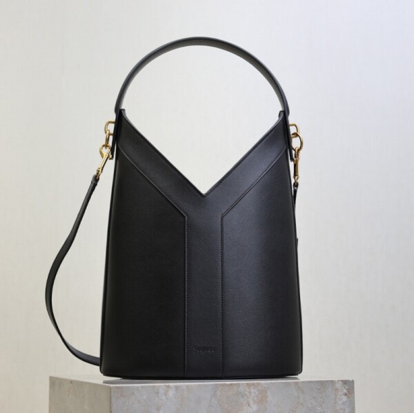 위핑,생로랑 가죽 소재 Y 탑 핸들 버킷 백 840891