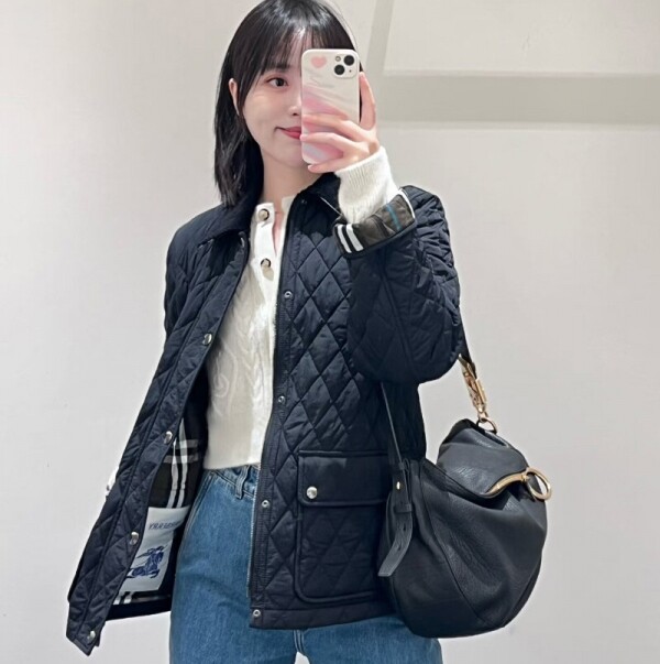 블링크,버버리 여성 퀄팅 나일론 재킷 블랙 80969171  F