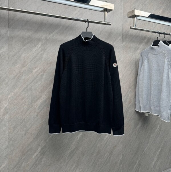 블링크,몽클레어 울과 알파카 롤넥 스웨터 블랙 K20919F00003M7751910 F