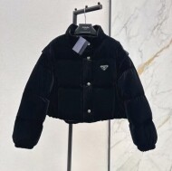 프라다 벨벳 다운 자켓 291805 18H4
