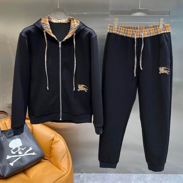 위핑,버버리 고품질 남성 긴팔 상하 세트 15 C