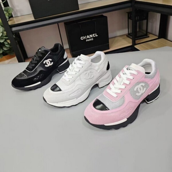 블링크,샤넬 스니커즈 믹스드 파이버 스웨이드 카프스킨 3컬러 G46872