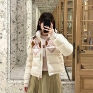 몽클레어 Megara 울 트리밍 다운 숏패딩 K20931A00108598T5F25  Y