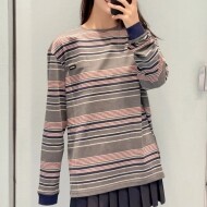 미우미우 스트라이프 저지 여성  티셔츠 MJLA18  Y