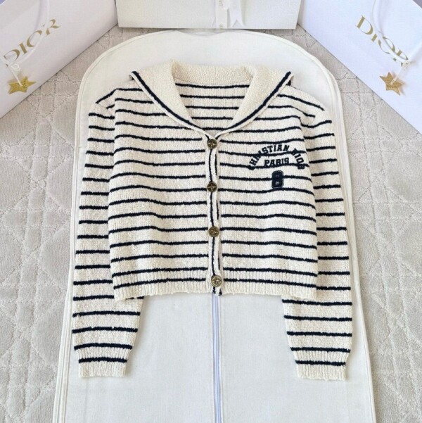 블링크,디올 세일러 칼라 Dior 마리니에르 가디건 614G13A7108   Y