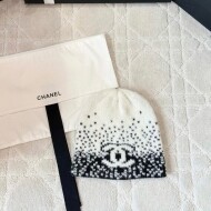 샤넬 비니 캐시미어, 울 화이트, 블랙 AAB244  Y