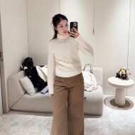 샤넬 25N 코코네쥬 터틀넥 니트 캐시미어 목티 꽈배기 P79702  Y