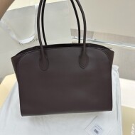 더로우 마를로 14 가죽 가방 초콜릿  W1800L72BLAN