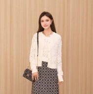 디올 오픈워크 코튼 니트 트윈 세트 614W02A7085   Y