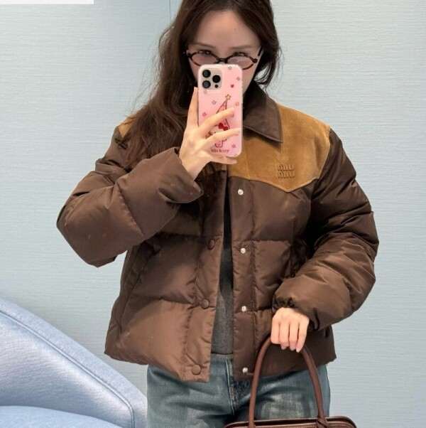 위핑,미우미우 폰제 다운 재킷 ML1371  Y