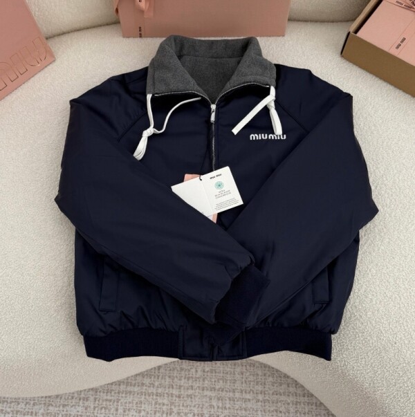 위핑,미우미우 봄버 여성 자켓 리버서블  ML1390  Y