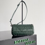 보테가 베네타 미니 인트레치아토 배럴 에메랄드 그린 777391V2HL13048