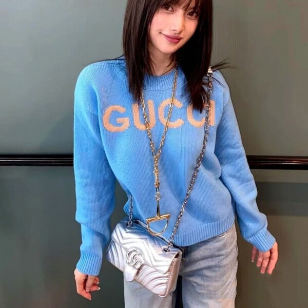 블링크,구찌 여성  울 라운드넥 긴팔니트 2컬러 770072XKEBC  D