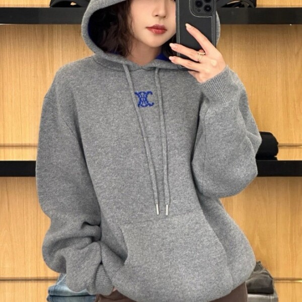 블링크,셀린느 캐시미어 로고 맨투맨 남여공용  RY0QZ0X73  D