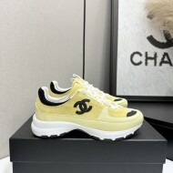 샤넬 26SS CC로고 스니커즈 스웨이드 옐로우 G47010