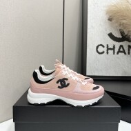 샤넬 26SS CC로고 스니커즈 스웨이드 핑크 G47010