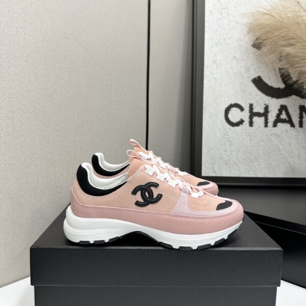 블링크,샤넬 26SS CC로고 스니커즈 스웨이드 핑크 G47010
