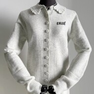 끌로에 로고 버튼 울 가디건 00N CH26SMC03530  H