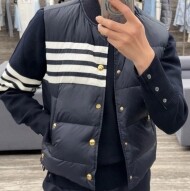 톰브라운 사선 나일론 남성 패딩 조끼 3컬러  MVD017X 05411  H