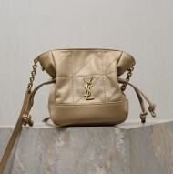 생로랑 제이미 미니 숄더 파우치 램스킨 베이지 859174