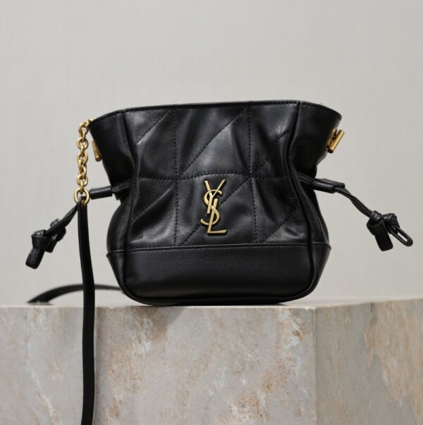 블링크,생로랑 제이미 미니 숄더 파우치 램스킨 블랙 859174