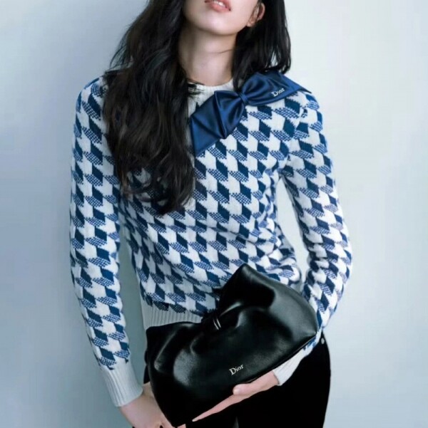 블링크,디올 하운즈투스 울 크롭 스웨터 2컬러 624S05A2006  H