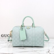 구찌 미듐 포맷 보스턴 백 블루 857595