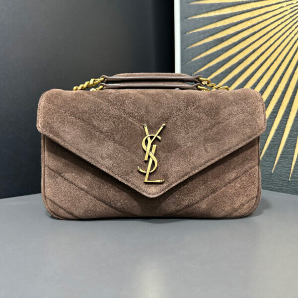 블링크,생로랑  마틀라세 스웨이드 소재 LOULOU 스몰 백 2컬러 801437