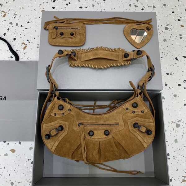 블링크,발렌시아가 여성 르 카골 숄더백 카멜 6713072AB2A2533