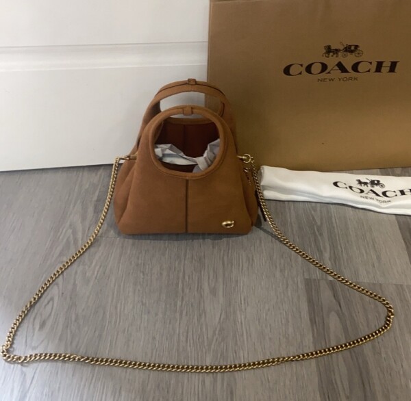 블링크,코치 라나 숄더백 19 미니 토트백 스웨이드 가죽 가방 CCY33